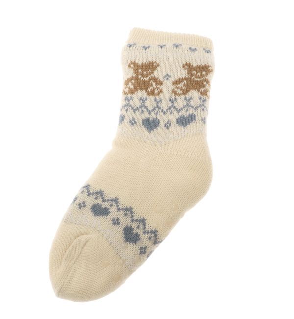 merry jenny「もこもこbear knit socks」|ソックス|