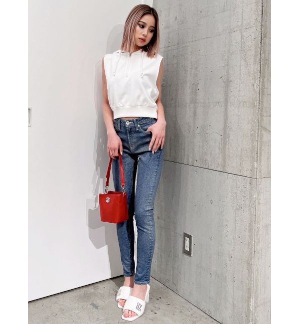 GYDA「ハーフZIPノースリーブショートパーカー」|Tシャツ・カットソー|