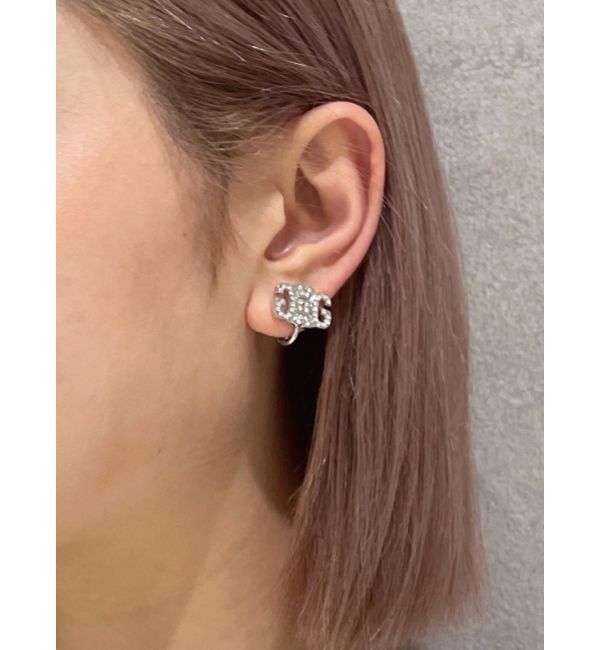 GYDA「JEYSUS Symmetry GYDAラインストーンイヤリング」|イヤリング|シルバー