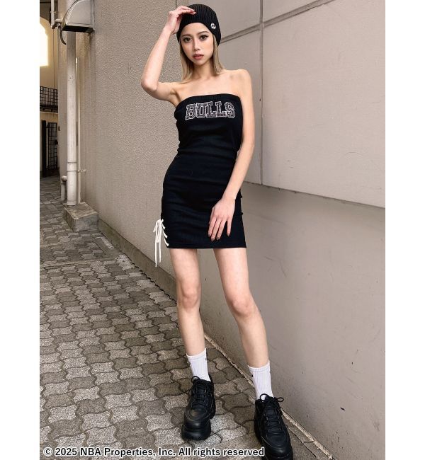 GYDA「NBA SIDEレースアップベアワンピース」|ワンピース|