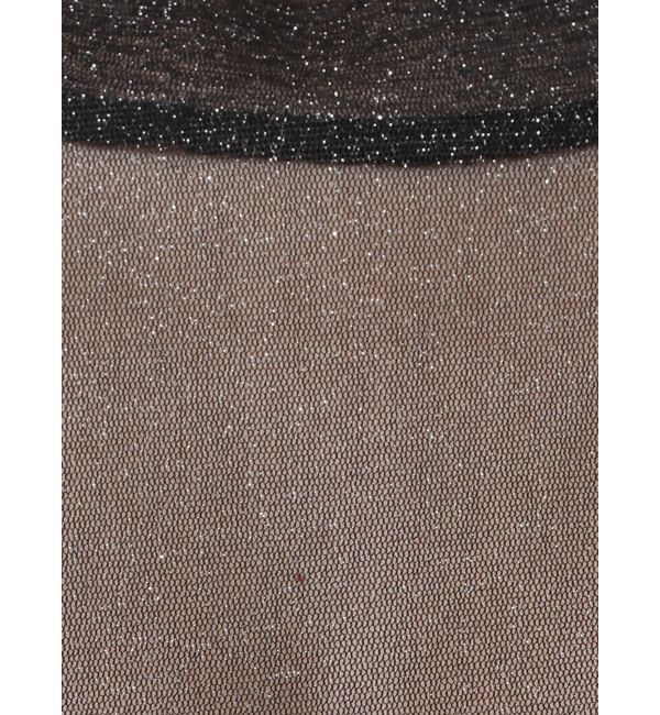 GYDA「mock neck shiny sheerトップス」|Tシャツ・カットソー|