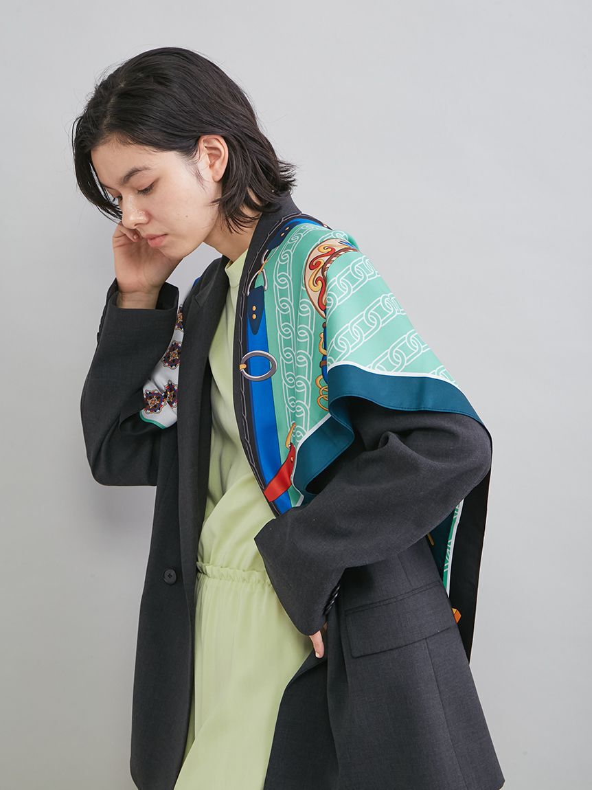 Mila Owen「ベルトモチーフ柄スカーフ」|バンダナ・スカーフ|