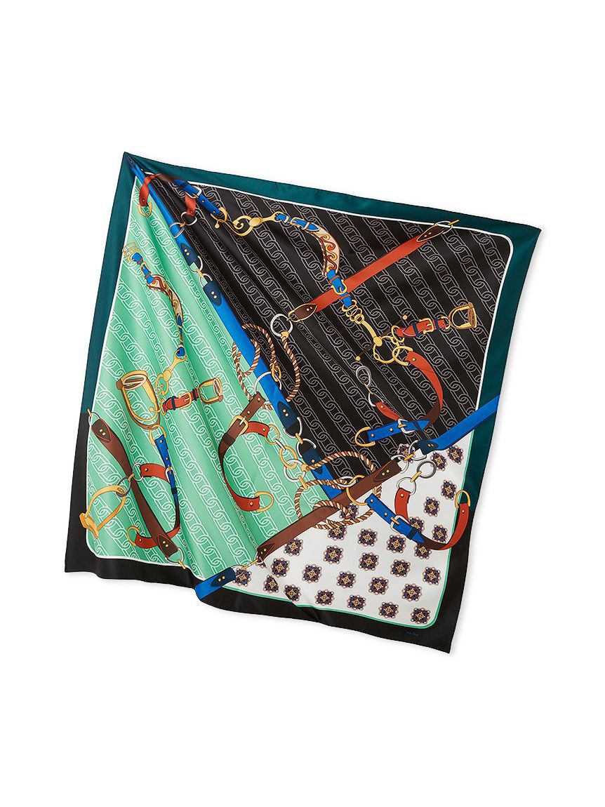 Mila Owen「ベルトモチーフ柄スカーフ」|バンダナ・スカーフ|