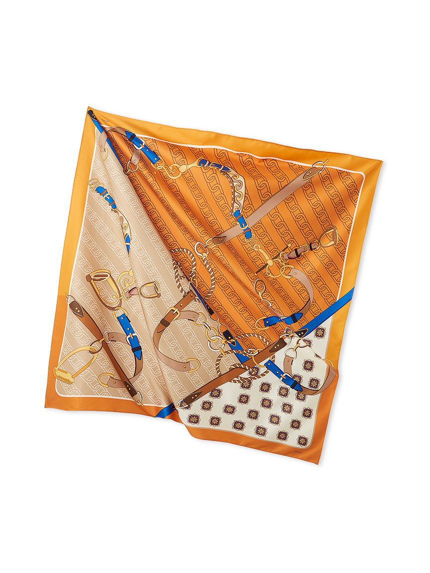 Mila Owen「ベルトモチーフ柄スカーフ」|バンダナ・スカーフ|