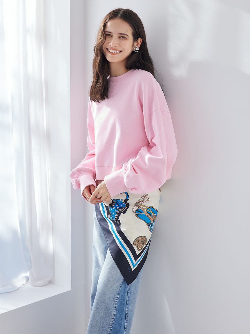 Mila Owen「トラベル柄スカーフ」|バンダナ・スカーフ|