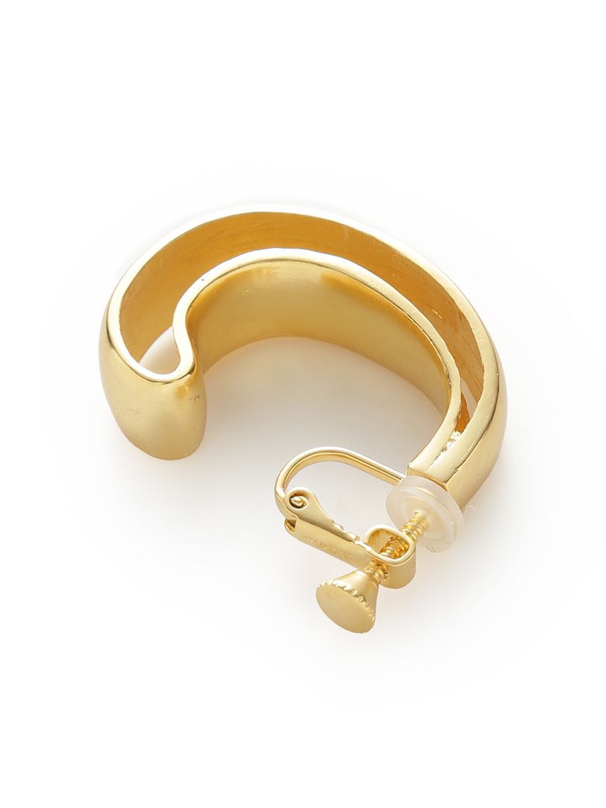 Mila Owen「メタルドロップフープイヤリング」|イヤリング|