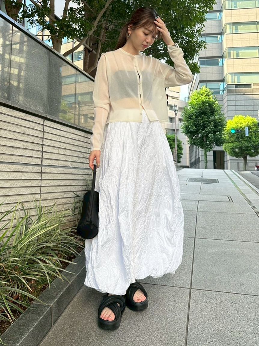 emmi atelier「ワッシャーバルーンスカート」|スカート|