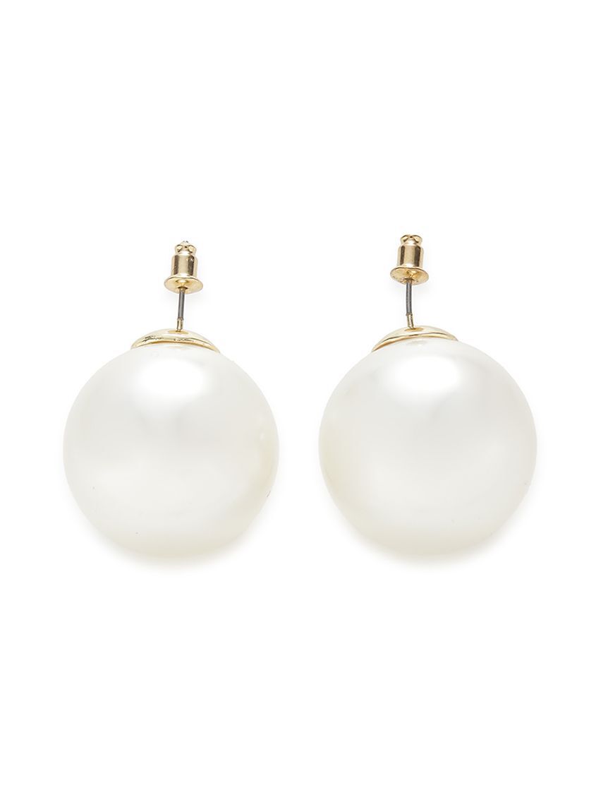 emmi atelier「ビックボールピアス」|ピアス|WHT