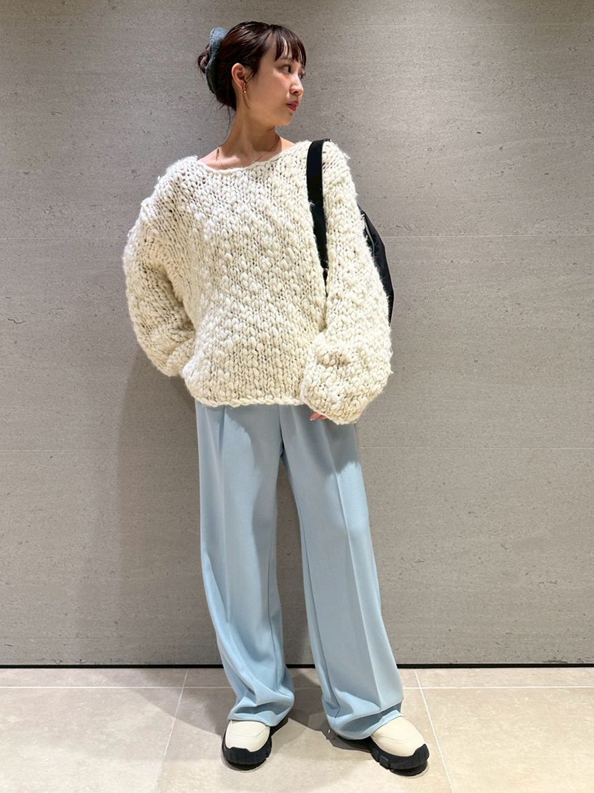 emmi atelier「emmiジャガードゴムタックパンツ」|チノ|