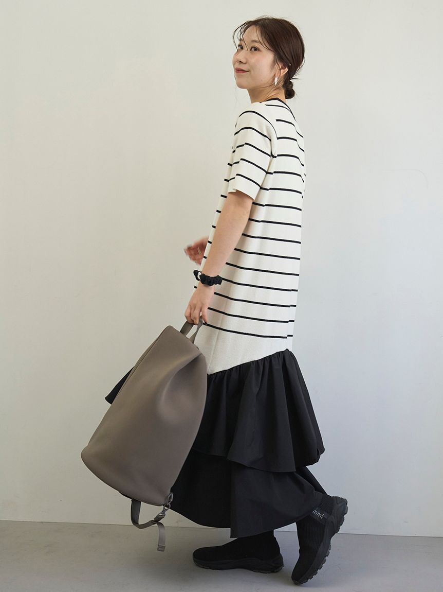 emmi atelier「ニットドッキングワンピース」|ワンピース|