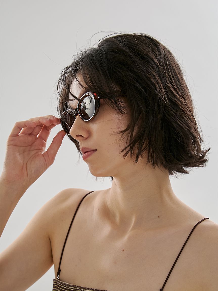 emmi atelier「オーバルスリムサングラス」|サングラス|
