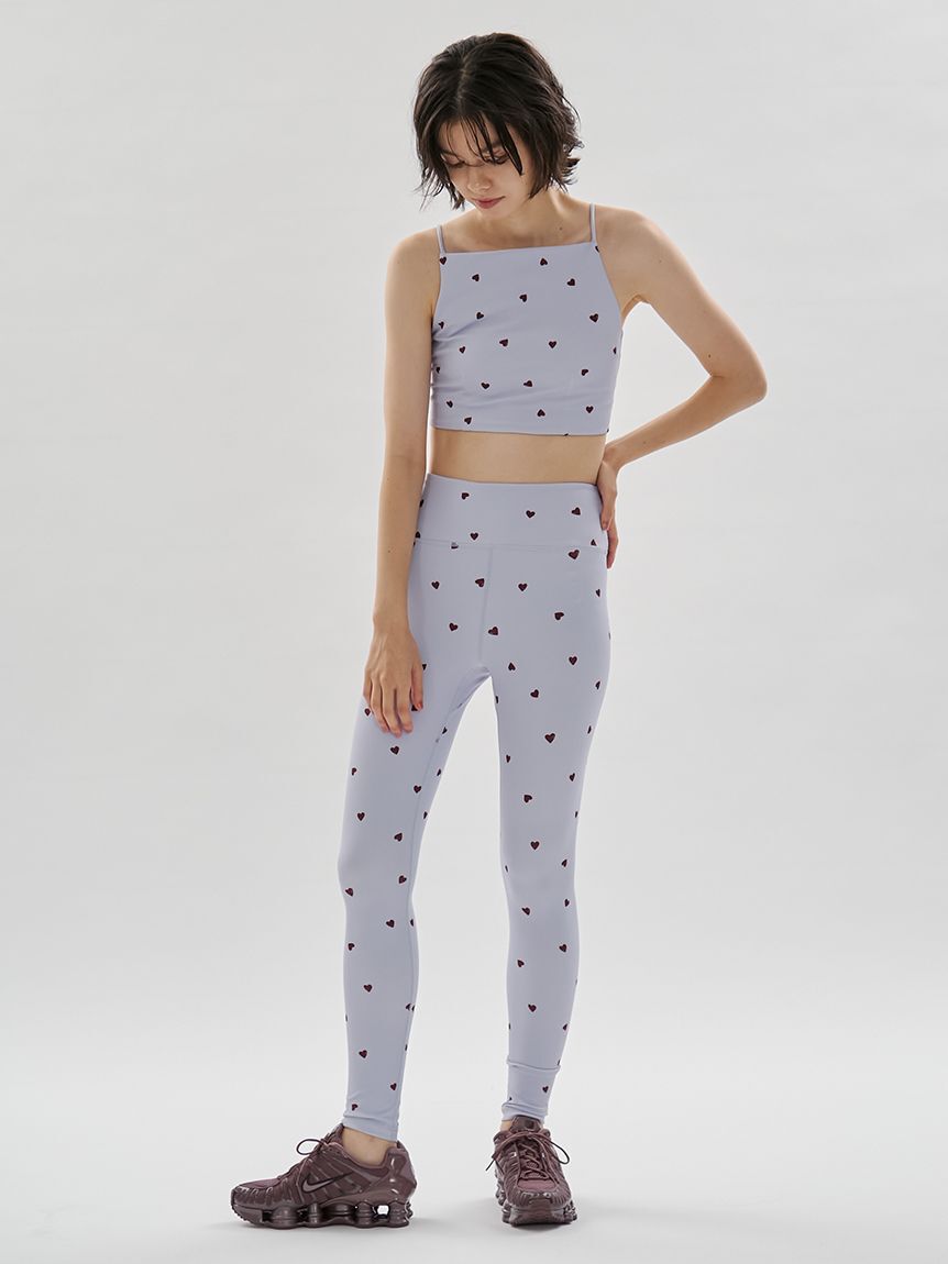 emmi yoga「【HEART】 ハートパターンレギンス/UVカット/接触冷感」|その他|