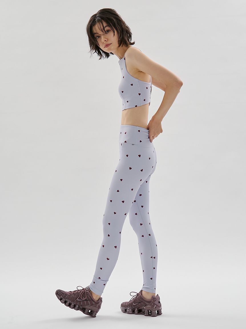 emmi yoga「【HEART】 ハートパターンレギンス/UVカット/接触冷感」|その他|