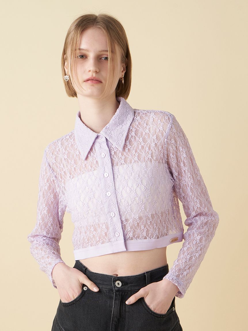 FURFUR「ウエストロゴレースシャツ」|シャツ・ブラウス|