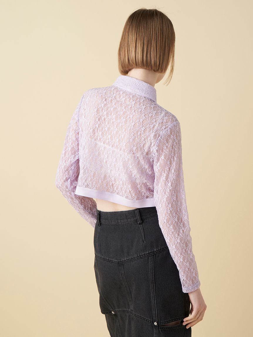 FURFUR「ウエストロゴレースシャツ」|シャツ・ブラウス|
