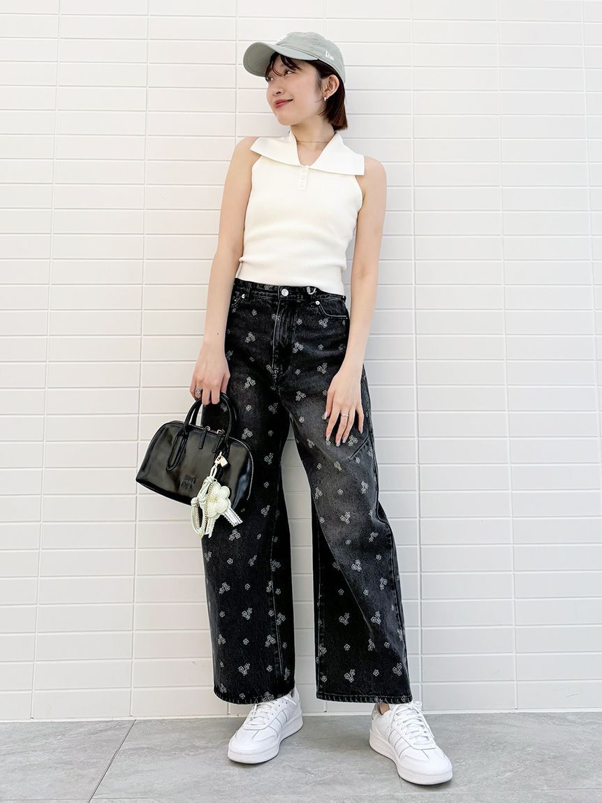 SNIDEL「Sustainable襟付きニットプルオーバー」|ニット・セーター|