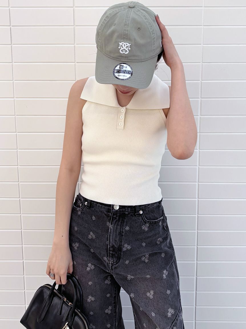 SNIDEL「Sustainable襟付きニットプルオーバー」|ニット・セーター|