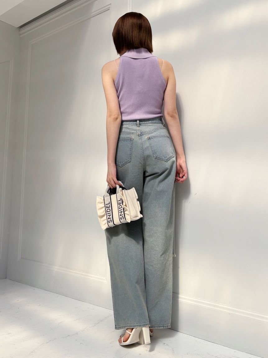 SNIDEL「Sustainable襟付きニットプルオーバー」|ニット・セーター|