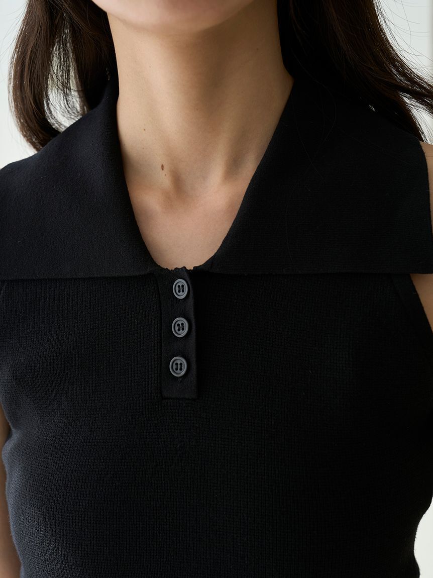 SNIDEL「Sustainable襟付きニットプルオーバー」|ニット・セーター|