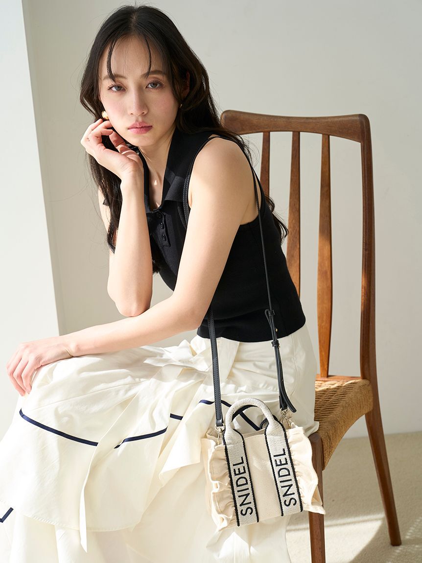 SNIDEL「Sustainable襟付きニットプルオーバー」|ニット・セーター|