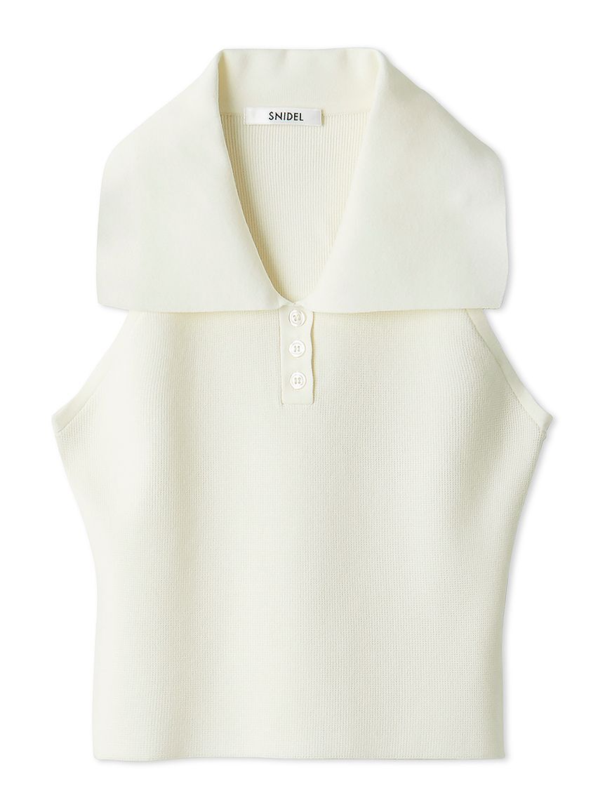 SNIDEL「Sustainable襟付きニットプルオーバー」|ニット・セーター|