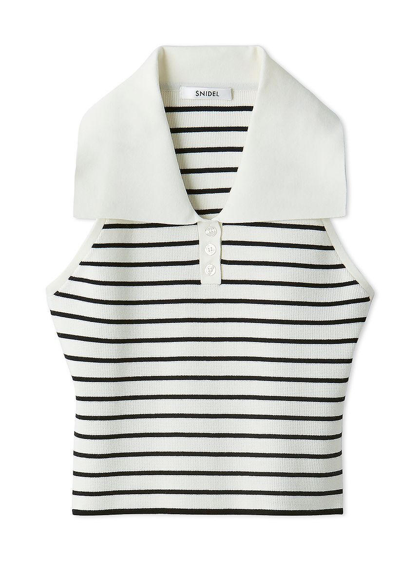 SNIDEL「Sustainable襟付きニットプルオーバー」|ニット・セーター|