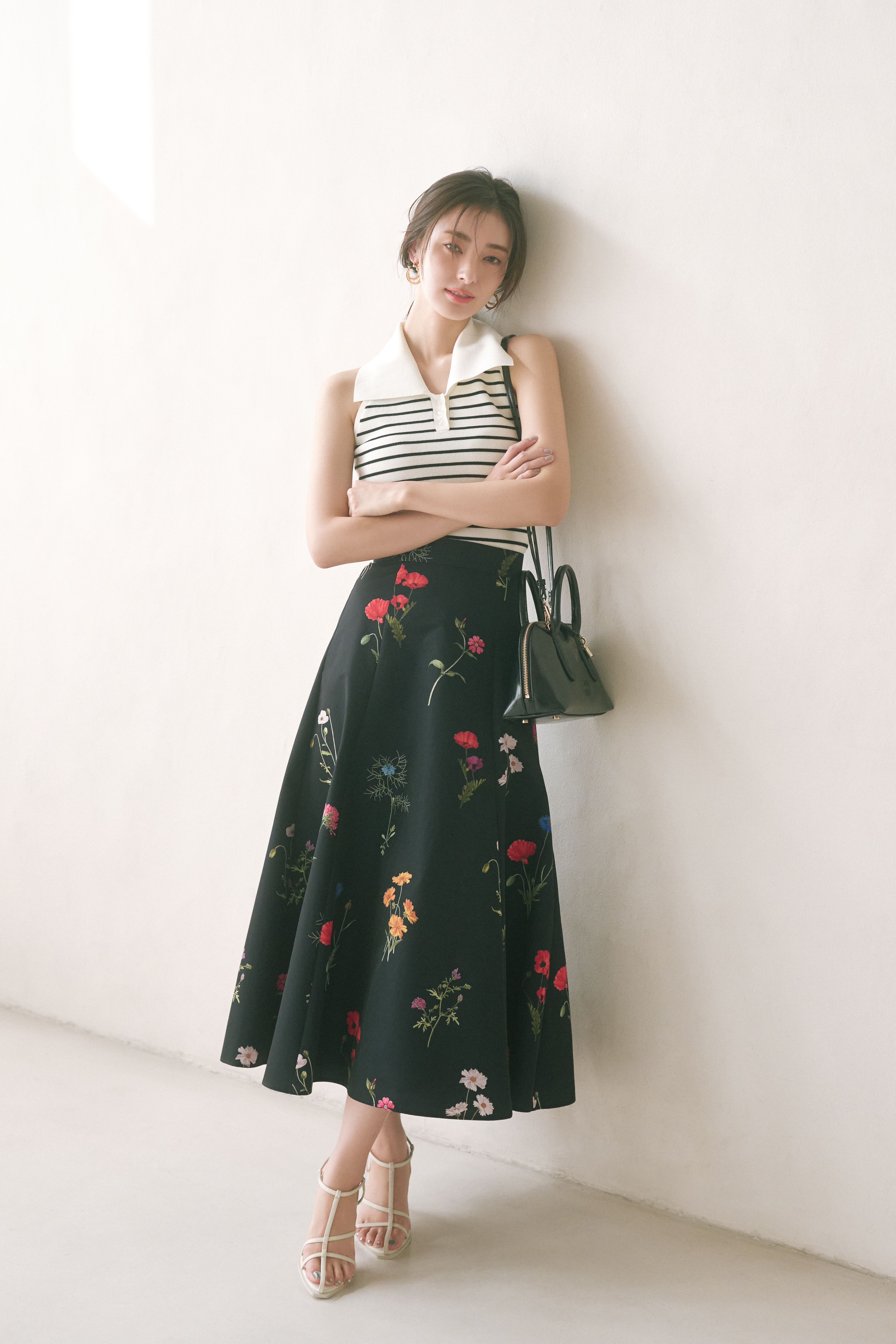 SNIDEL「Sustainable襟付きニットプルオーバー」|ニット・セーター|