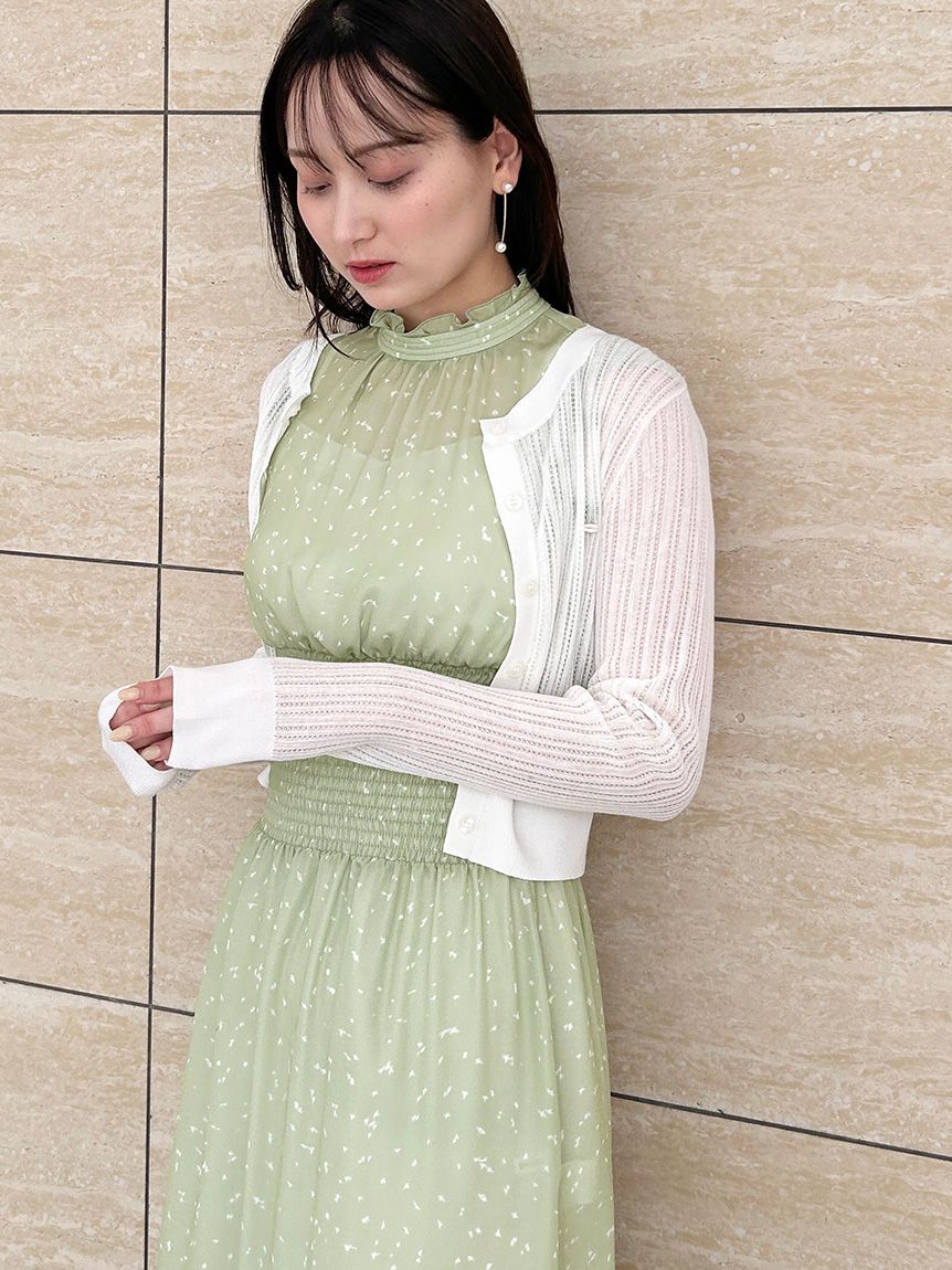 SNIDEL「ノースリーブプリントワンピース」|ワンピース|