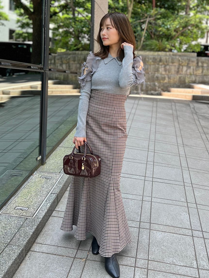 SNIDEL「ハイウエストマーメイドスカート」|スカート|CHECK