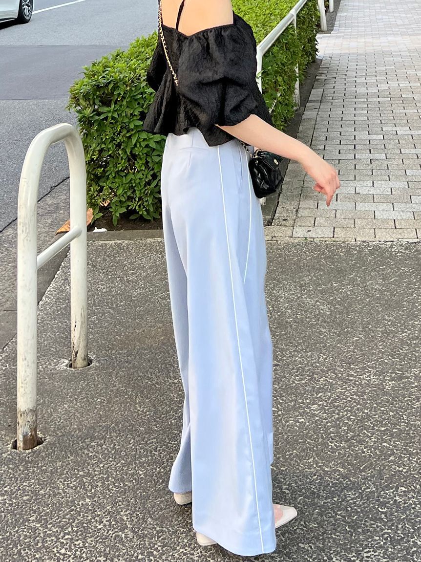 SNIDEL「タックラインパンツ」|チノ|