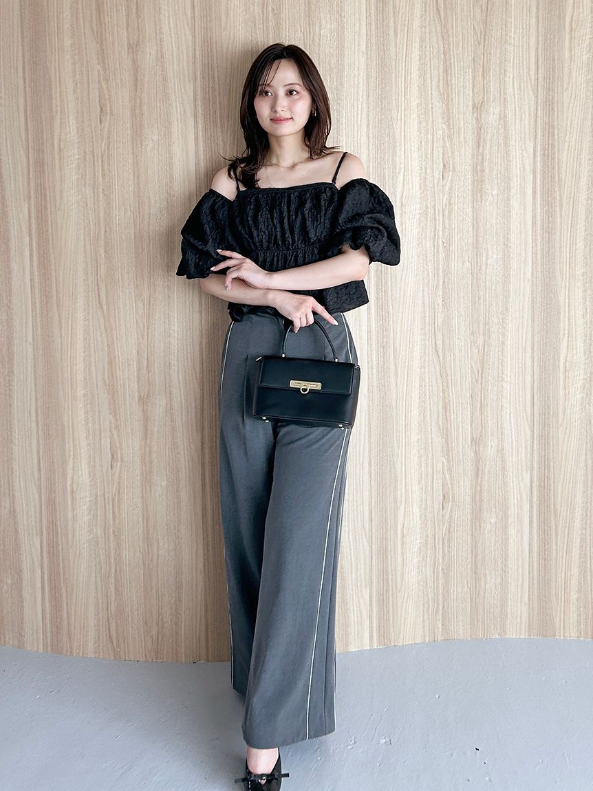 SNIDEL「タックラインパンツ」|チノ|