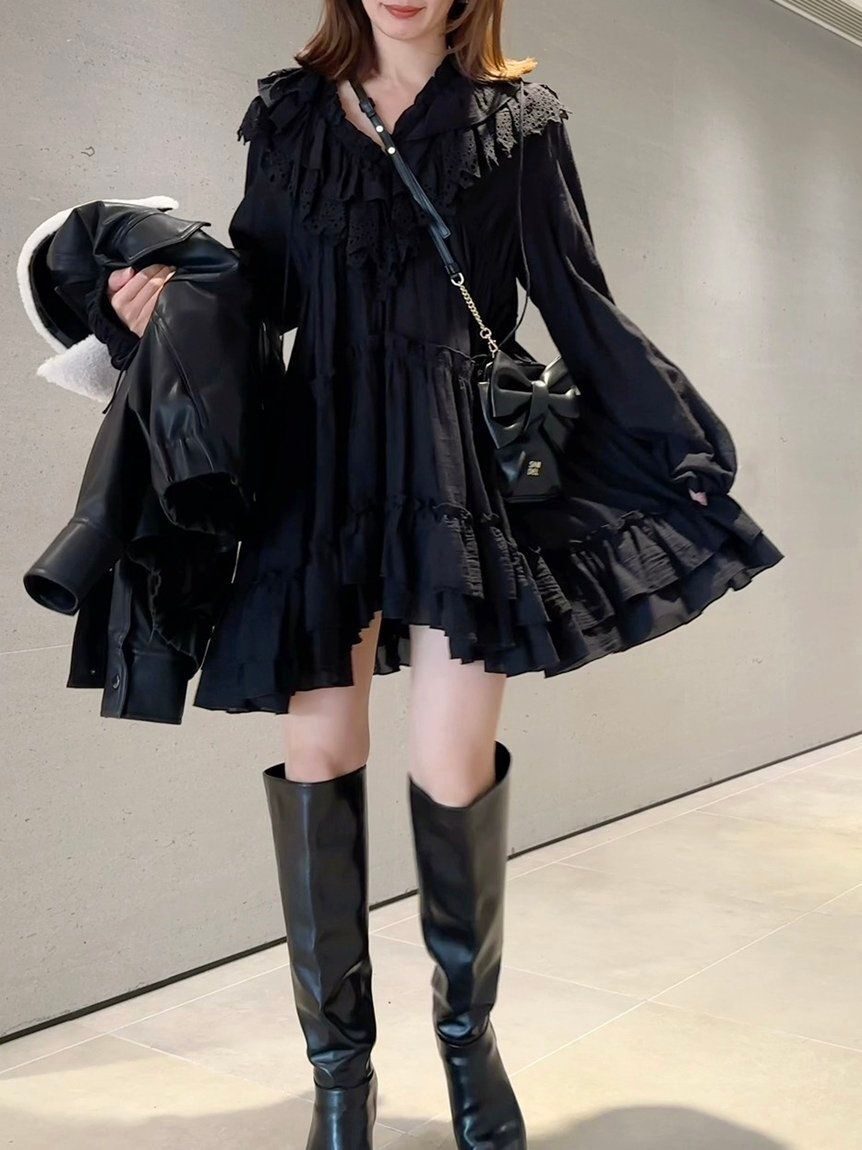 SNIDEL「コットンレースBOHOチュニック」|チュニック|