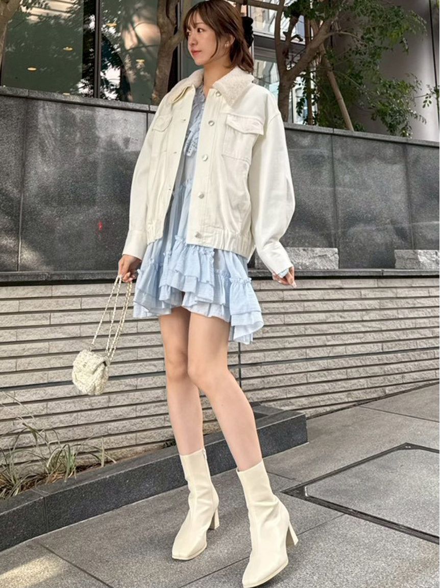 SNIDEL「コットンレースBOHOチュニック」|チュニック|