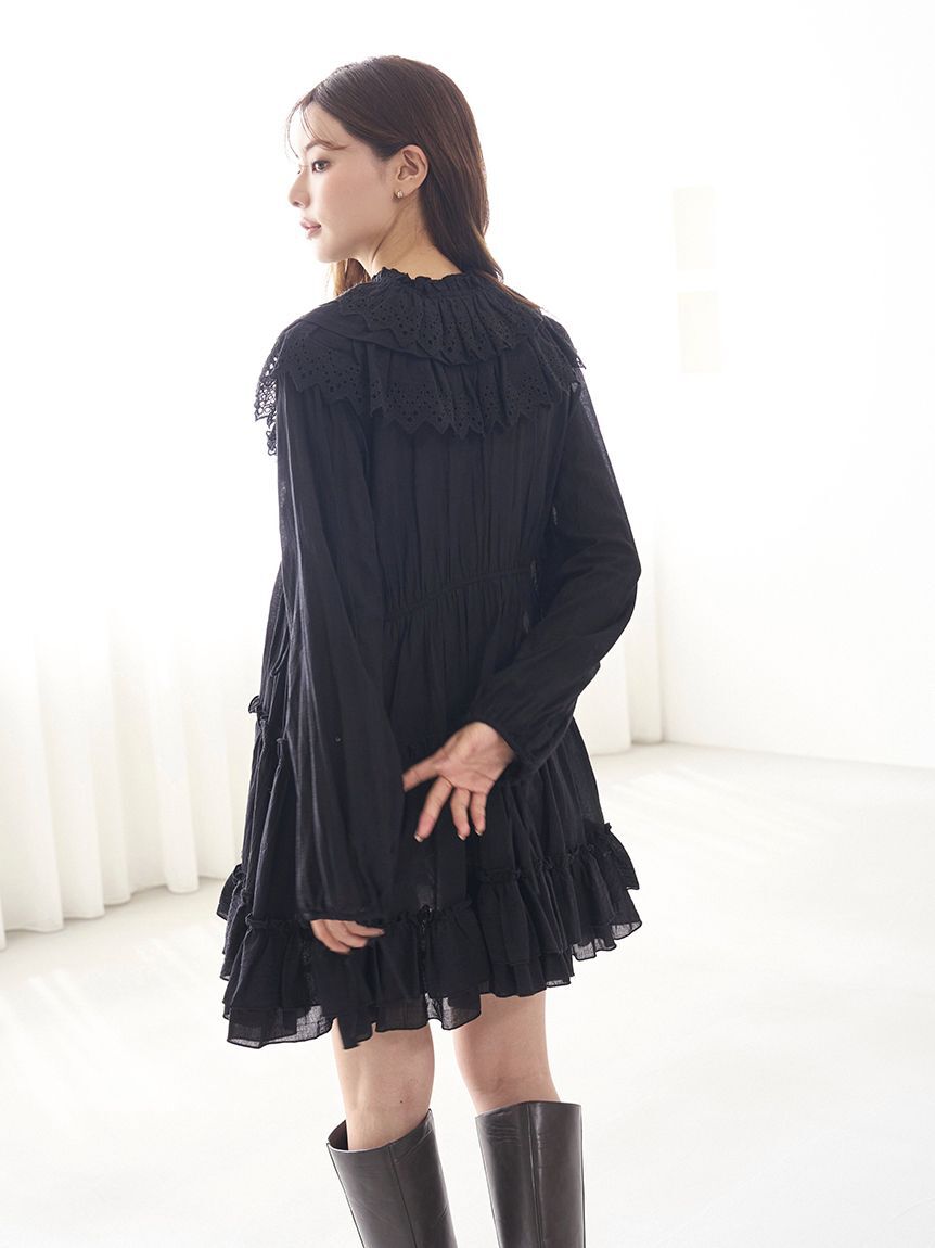 SNIDEL「コットンレースBOHOチュニック」|チュニック|