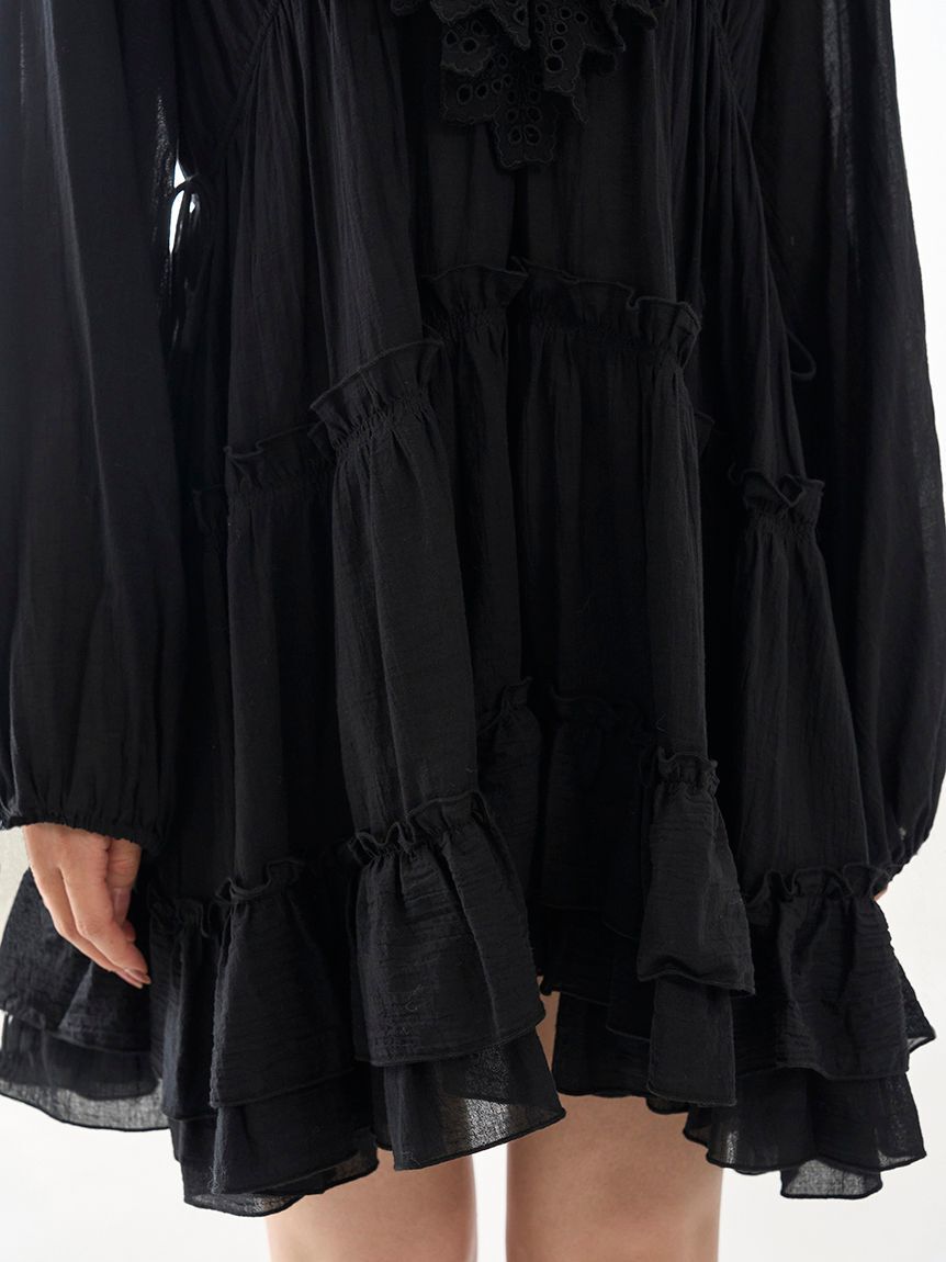 SNIDEL「コットンレースBOHOチュニック」|チュニック|