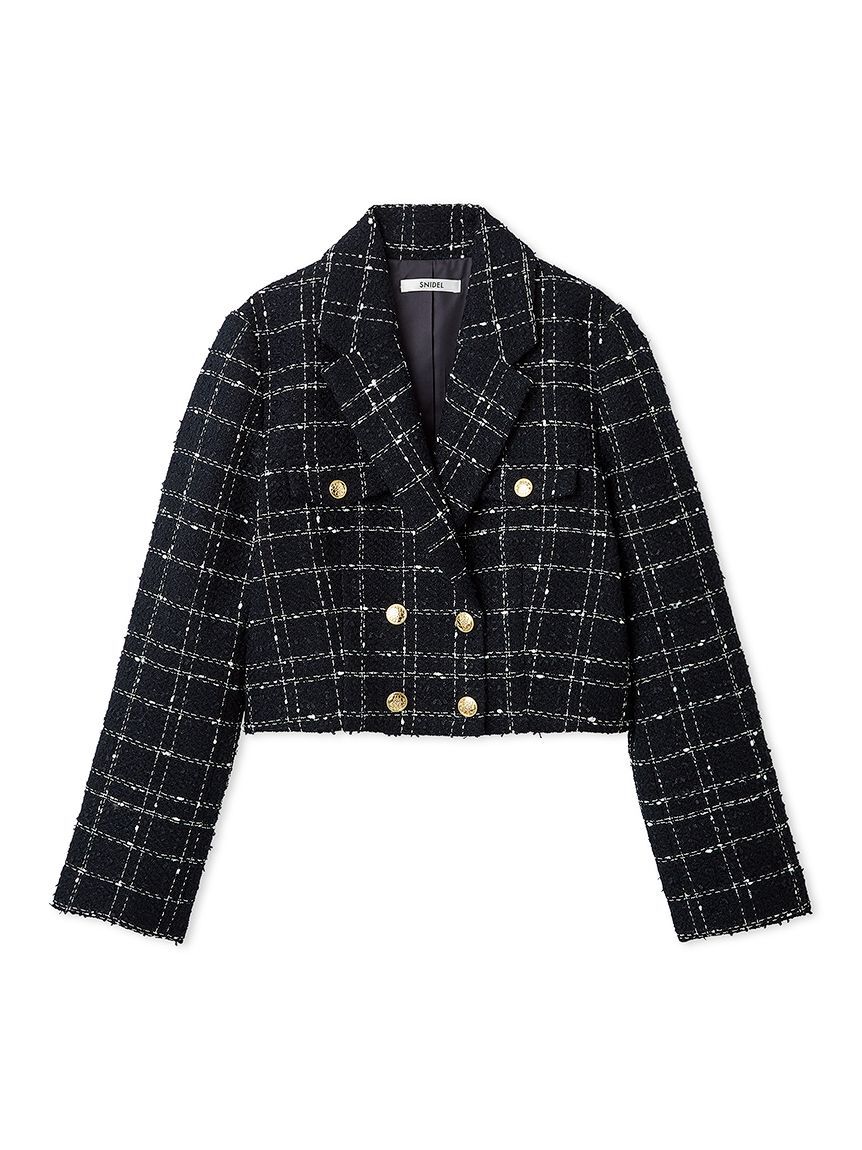 SNIDEL「バリエツイードジャケット」|テーラードジャケット|