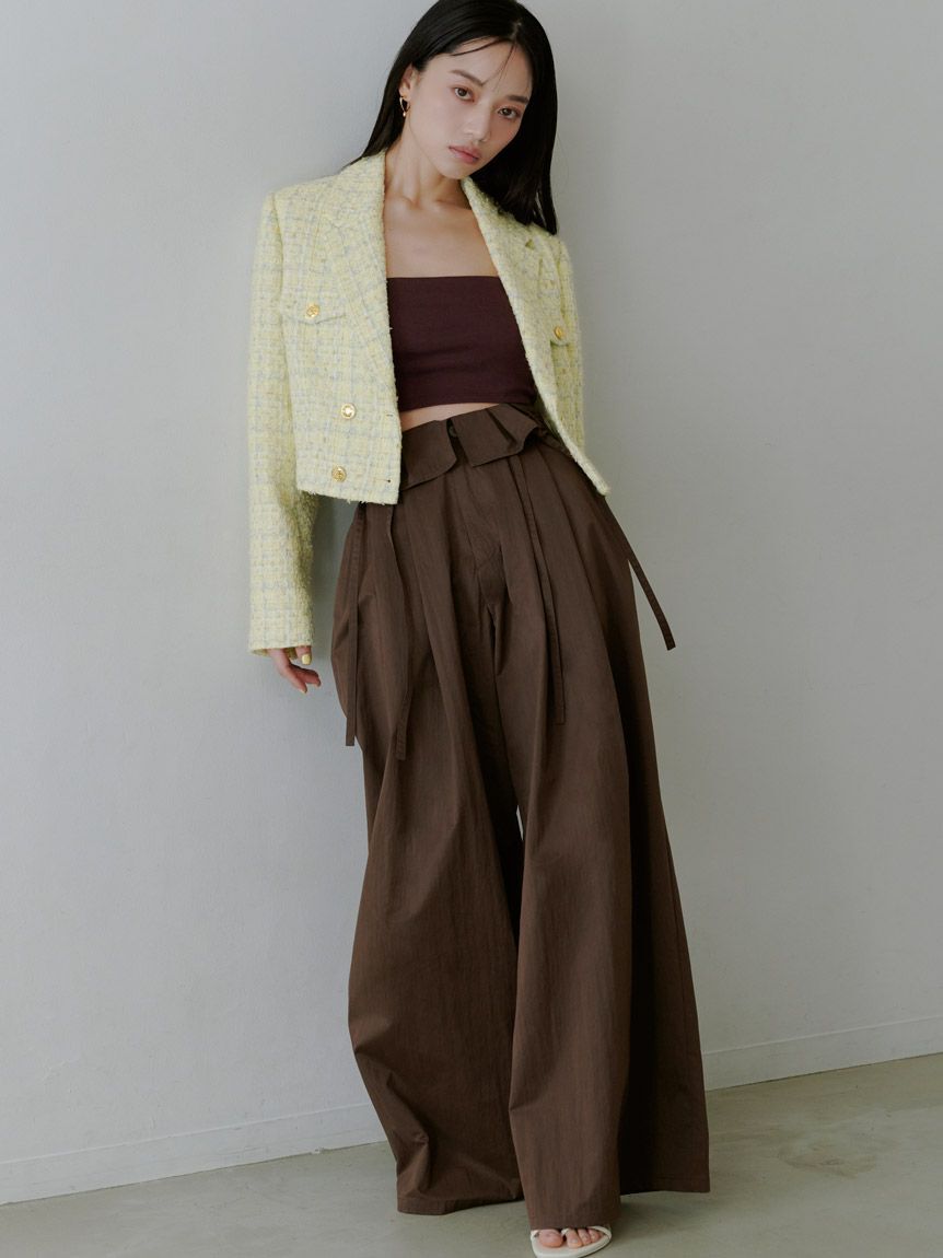 SNIDEL「バリエツイードジャケット」|テーラードジャケット|