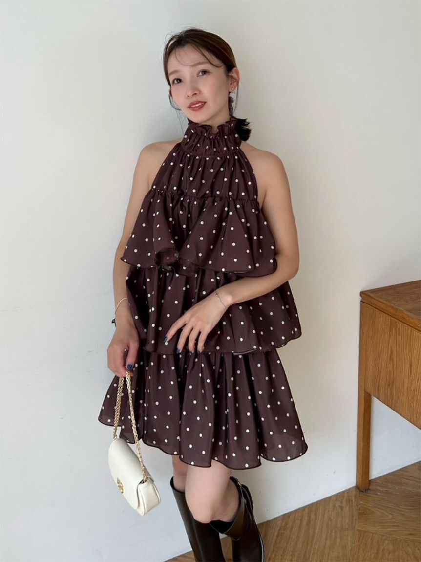 SNIDEL「ボリュームエアリーミニワンピース」|ワンピース|