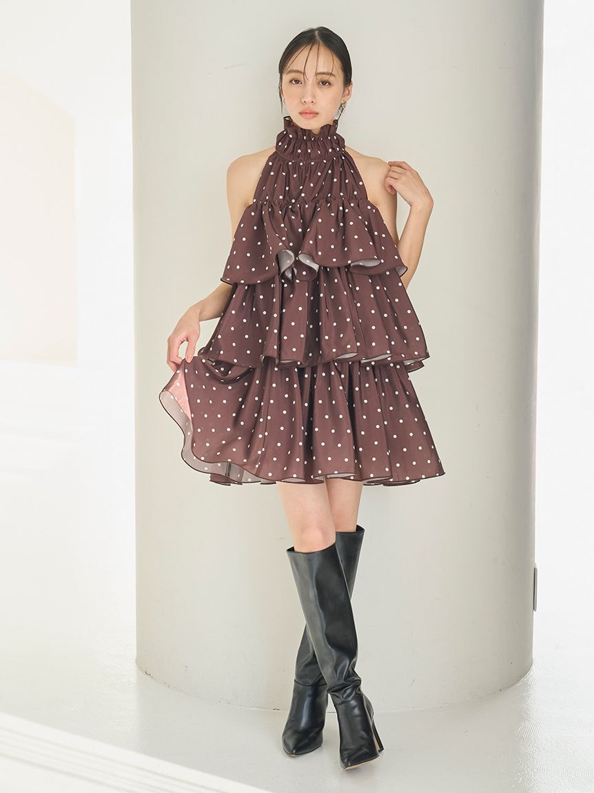 SNIDEL「ボリュームエアリーミニワンピース」|ワンピース|