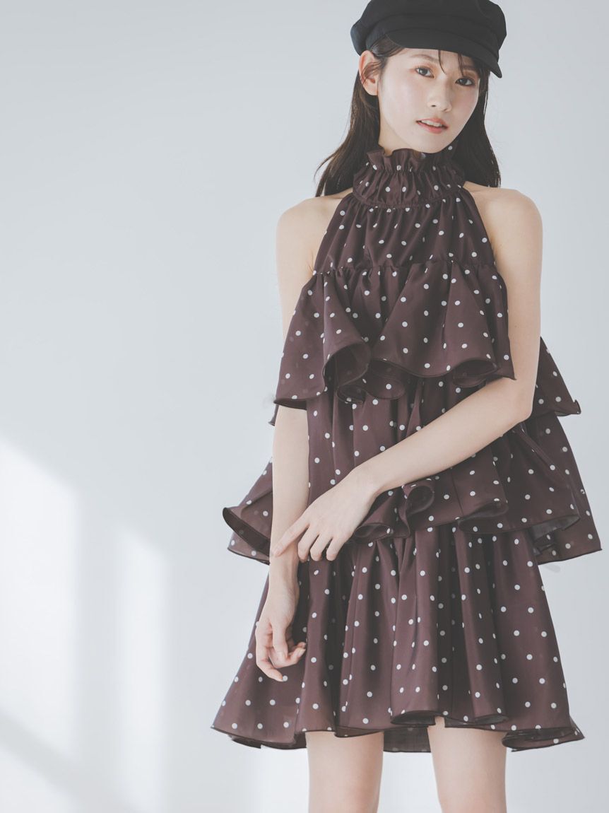 SNIDEL「ボリュームエアリーミニワンピース」|ワンピース|BRW