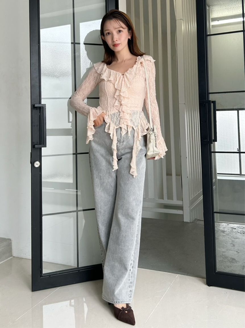 SNIDEL「ストレートデニム」|デニム|