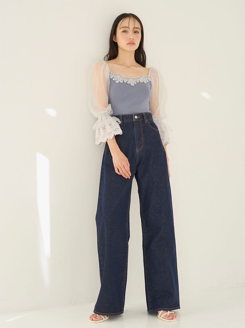 SNIDEL「ストレートデニム」|デニム|