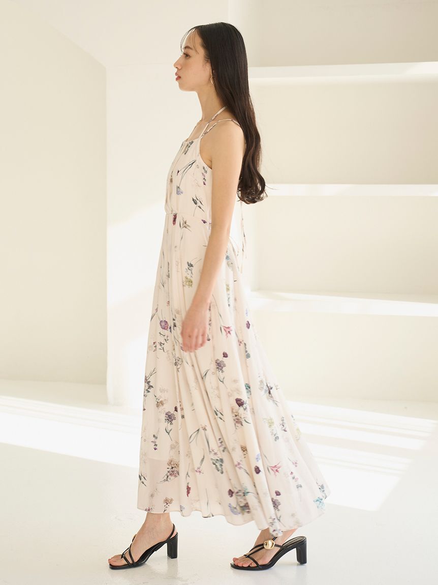 SNIDEL「カーデセットフローラルプリントキャミワンピース」|ワンピース|