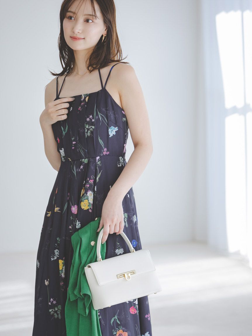 SNIDEL「カーデセットフローラルプリントキャミワンピース」|ワンピース|