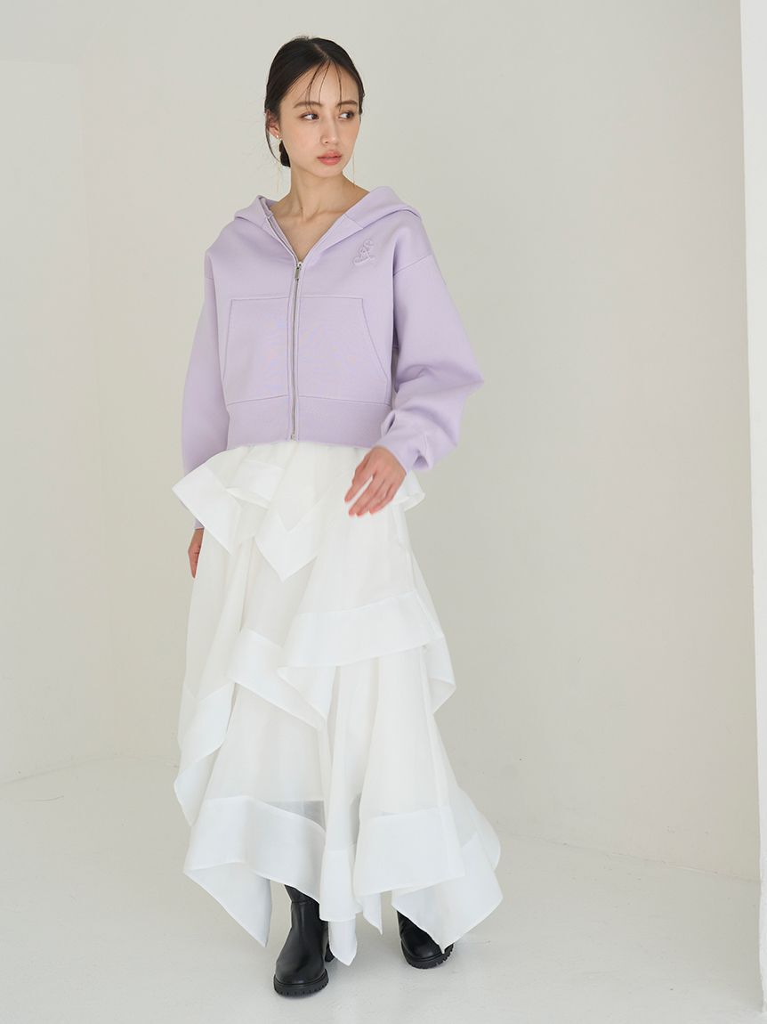 SNIDEL「ショートニットパーカー」|パーカー|