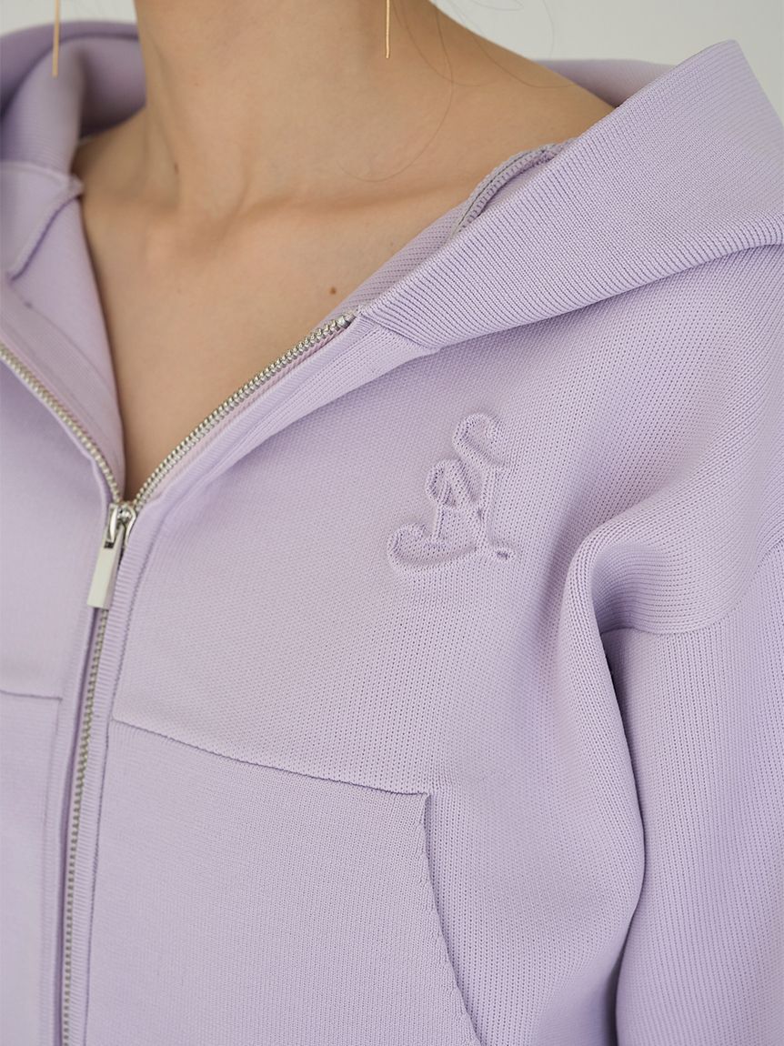 SNIDEL「ショートニットパーカー」|パーカー|