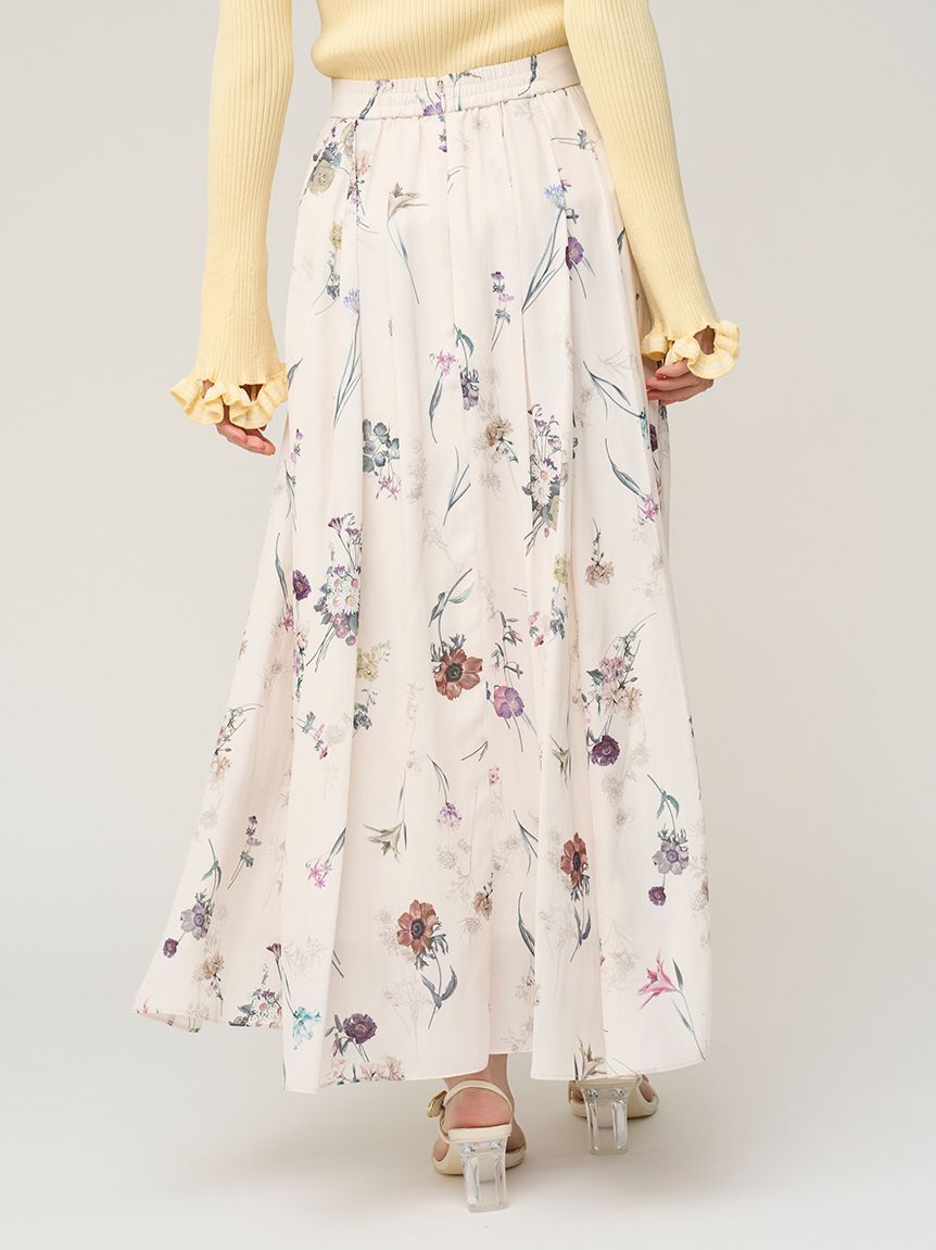 SNIDEL「フローラルプリントフレアスカート」|スカート|