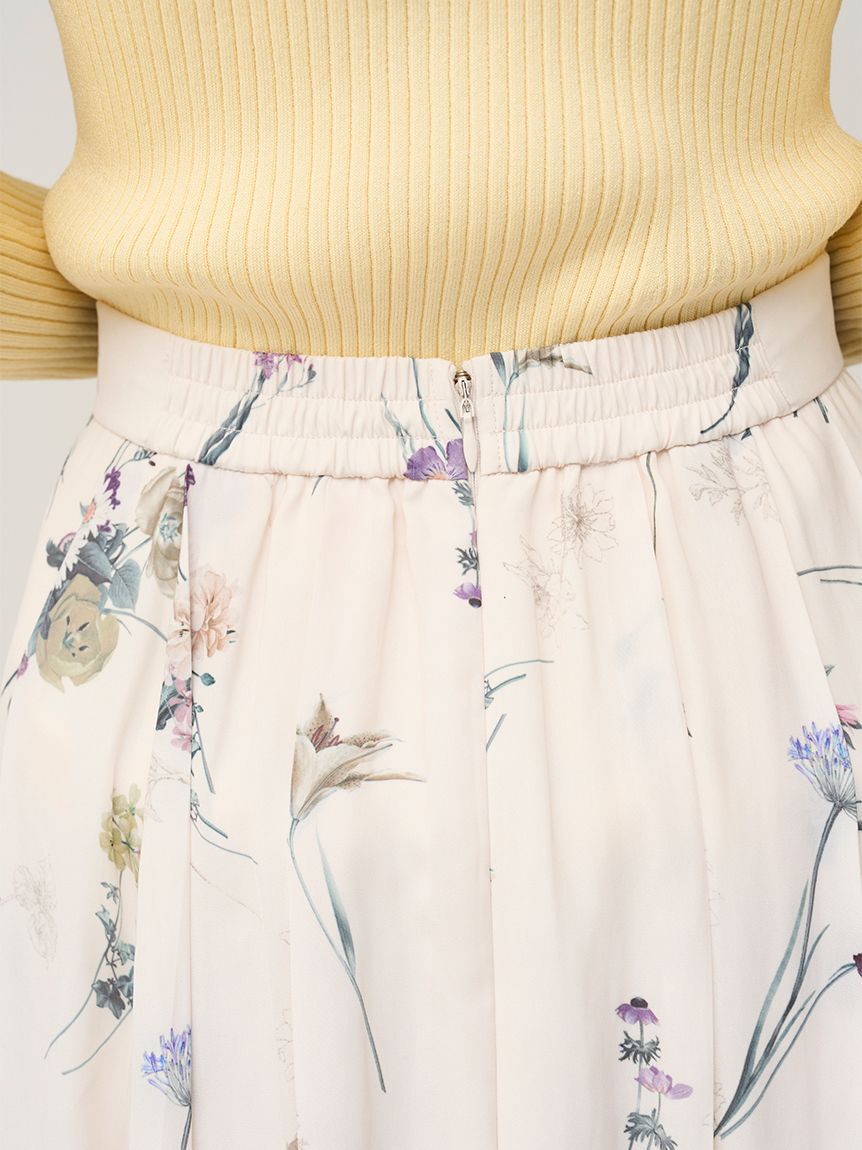 SNIDEL「フローラルプリントフレアスカート」|スカート|