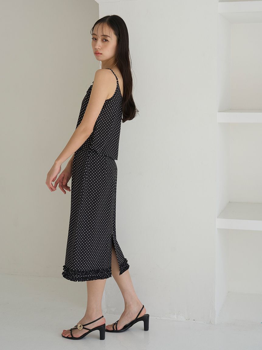 SNIDEL「フリルトリムキャミソール」|キャミソール|