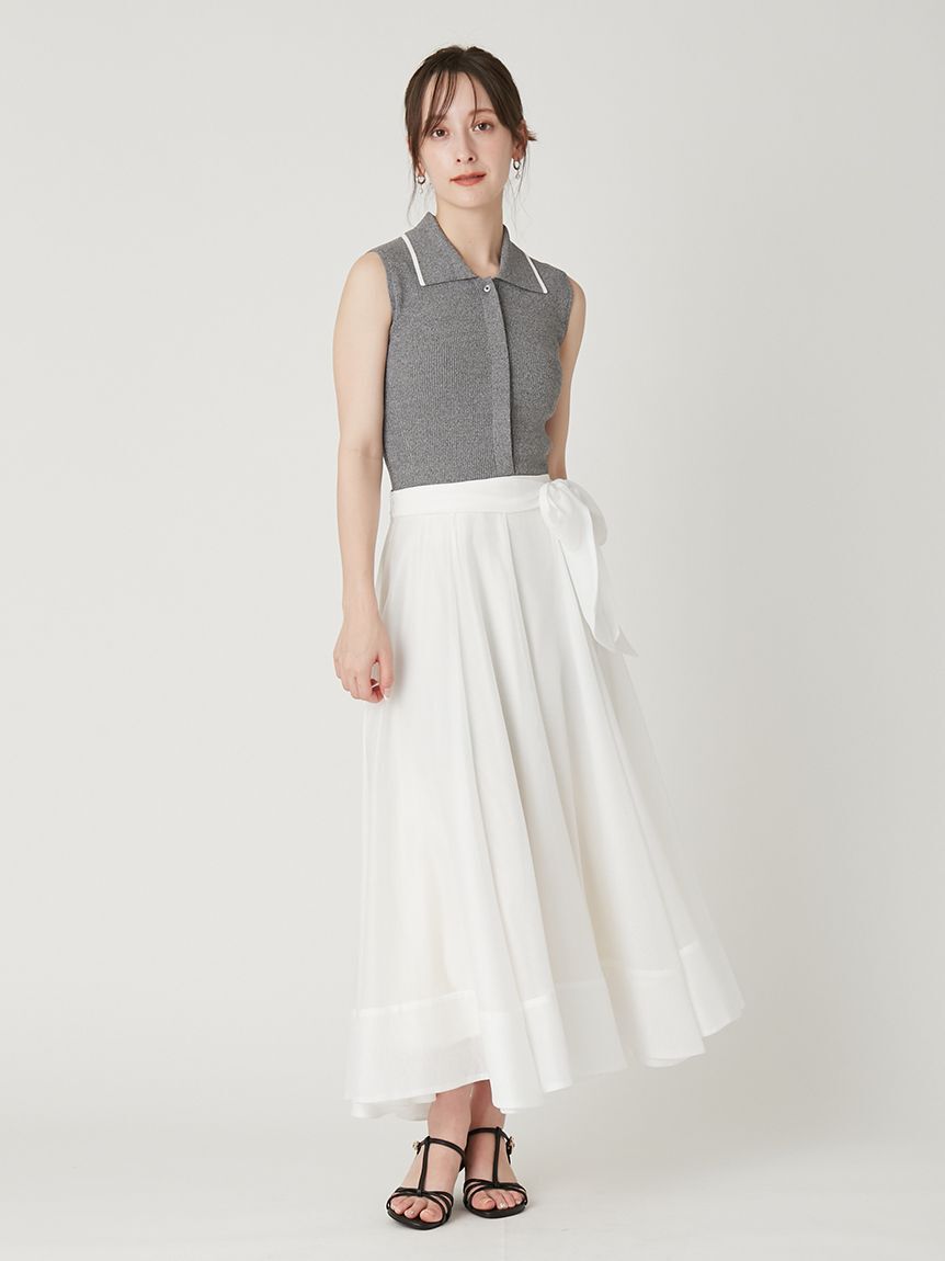 FRAY I.D「【00サイズあり】ポロニットドッキングワンピース」|ワンピース|